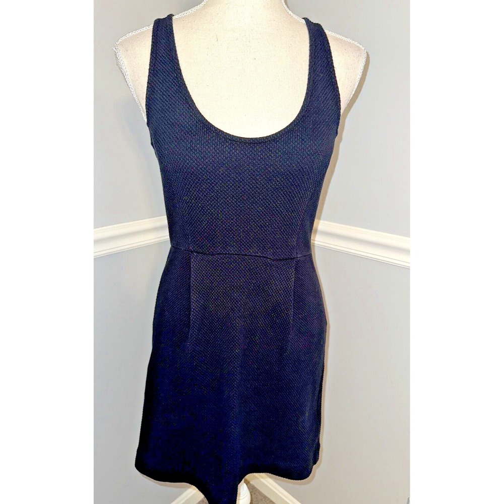 J Crew Dress Size 00 Racerback Scoop Neck  Dress Fit and Flare 100% Cotton